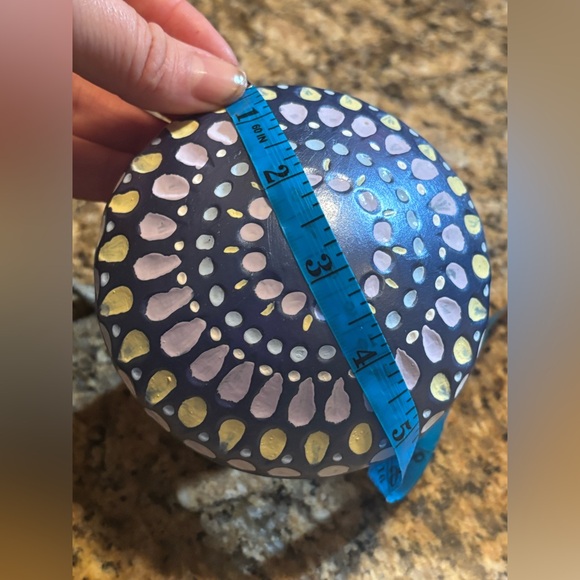 Whimsical Colourful Ceramic Blue Mushroom Decor Home Garden Kids Party Enchanted - Picture 17 of 17